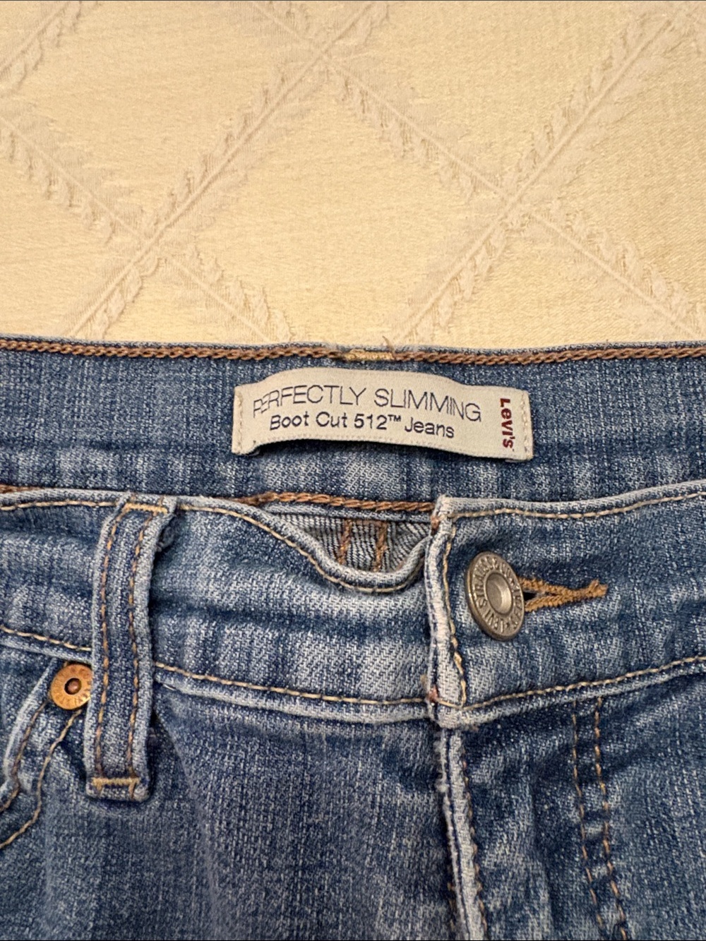 Levi's Blue Boot Cut 'Perfectly Slimming' Jeans